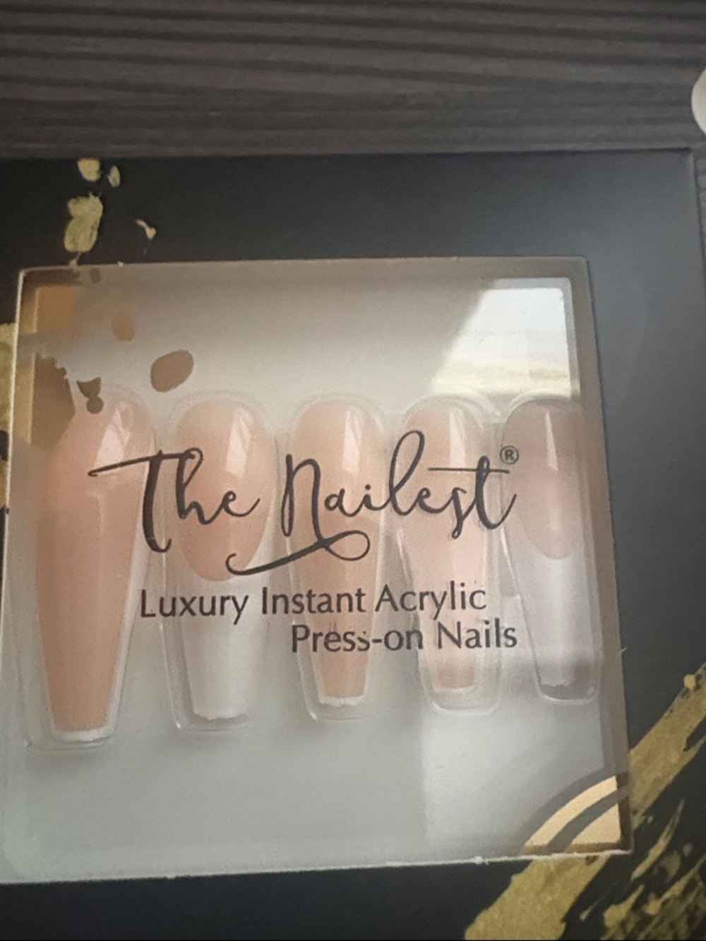 Luxury Instant Acrylic Press-On Nails in Nude Pink